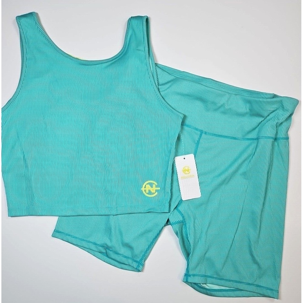 Nautica Competition Women's Green Two-Piece Activewear Set Size XL - NWT